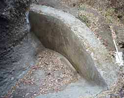 Water diversion pool in dry season.