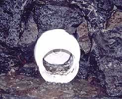 Rat and mosquito proof, high capacity rain catchment cistern overflow.