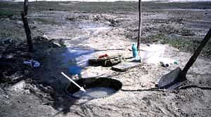 River bed well for hand laundry.