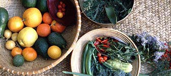 Fruit harvested from agro-forestry system.